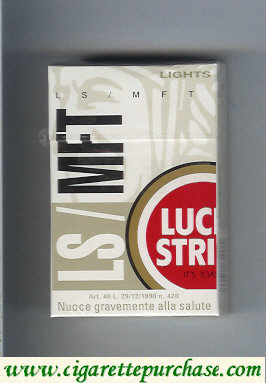 Lucky Strike Lights LS MFT cigarettes hard box